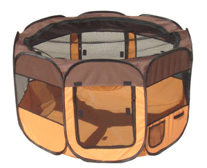 Pet Life All-Terrain' Lightweight Easy Folding Wire-Framed Collapsible Travel Pet Playpen - Doggy Sauce