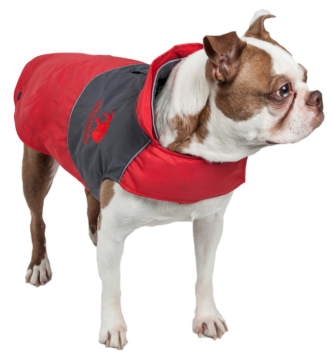 Touchdog Lightening-Shield Waterproof 2-in-1 Convertible Dog Jacket w/ Blackshark technology - Doggy Sauce