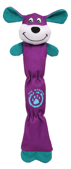 Pet Life Extra Long Dura-Chew Reinforce Stitched Durable Water Resistant Plush Chew Tugging Dog Toy - Doggy Sauce