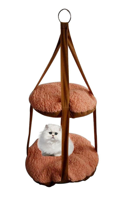 Pet Life Kittyhaus Dual-Lounger Kitty Cat Pillow Hammock Lounge - Doggy Sauce