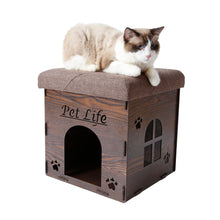 Pet Life Foldaway Collapsible Designer Cat House Furniture Bench - Doggy Sauce