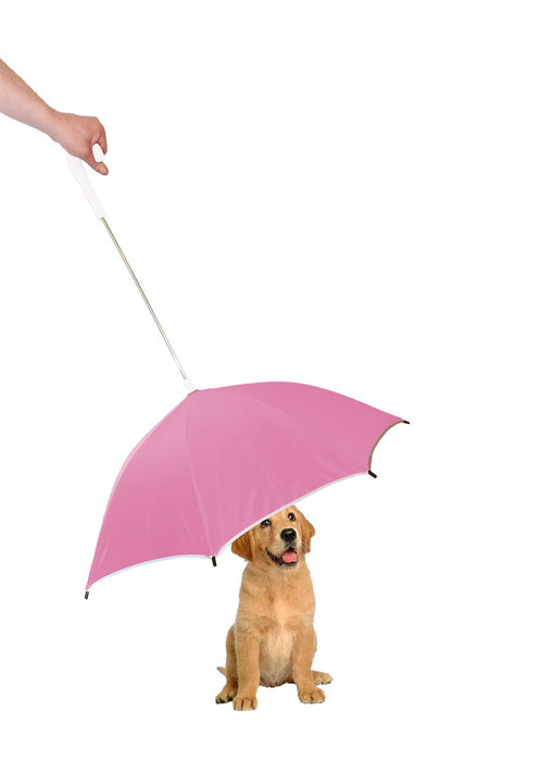 Pet Life Pour-Protection Umbrella With Reflective Lining And Leash Holder - Doggy Sauce
