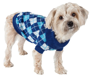 Pet Life Argyle Style Ribbed Fashion Pet Sweater - Doggy Sauce