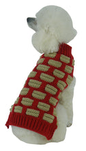 Pet Life Fashion Weaved Heavy Knit Designer Ribbed Turtle Neck Dog Sweater - Doggy Sauce