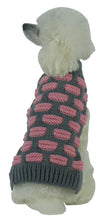 Pet Life Fashion Weaved Heavy Knit Designer Ribbed Turtle Neck Dog Sweater - Doggy Sauce