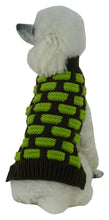 Pet Life Fashion Weaved Heavy Knit Designer Ribbed Turtle Neck Dog Sweater - Doggy Sauce