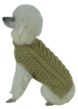 Pet Life Swivel-Swirl Heavy Cable Knitted Fashion Designer Dog Sweater - Doggy Sauce