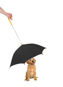 Pet Life Pour-Protection Umbrella With Reflective Lining And Leash Holder - Doggy Sauce