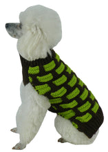 Pet Life Fashion Weaved Heavy Knit Designer Ribbed Turtle Neck Dog Sweater - Doggy Sauce