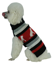 Pet Life Dog Patterned Stripe Fashion Ribbed Turtle Neck Pet Sweater - Doggy Sauce