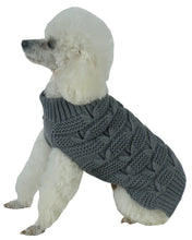 Pet Life Butterfly Stitched Heavy Cable Knitted Fashion Turtle Neck Dog Sweater - Doggy Sauce