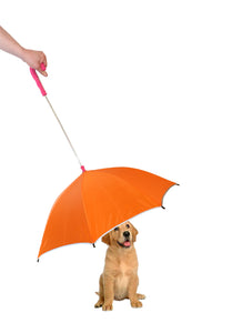 Pet Life Pour-Protection Umbrella With Reflective Lining And Leash Holder - Doggy Sauce