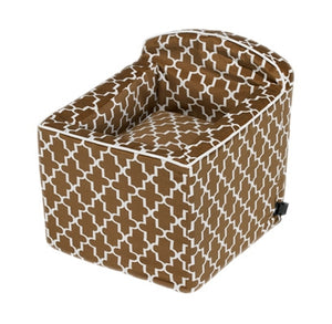 Bowsers Pet Products Booster Seat Cedar Lattice Microvelvet - Doggy Sauce