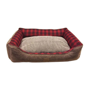 Carolina Pet Company Red Ombre Plaid Kuddler - Doggy Sauce