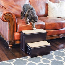 Gen7Pets™ Deluxe 2 Step with hide-away storage (Espresso) - Doggy Sauce