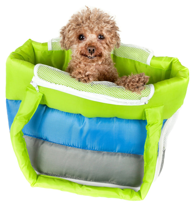 Pet Life Bubble-Poly Tri-Colored insulated Pet Carrier - Doggy Sauce