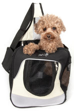 Pet Life Single Strap Over-The-Shoulder Navigation Hands Free Backpack and Front pack Pet Carrier - Doggy Sauce