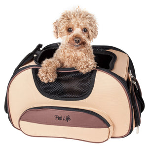 Pet Life Airline Approved Sky-Max Modern Collapsible Pet Carrier - Doggy Sauce
