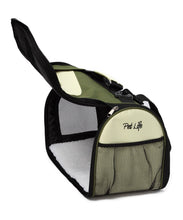 Pet Life Airline Approved Folding Zippered Sporty Mesh Pet Carrier - Doggy Sauce