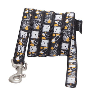 Touchdog 'Caliber' Designer Embroidered Fashion Pet Dog Leash And Collar Combination - Doggy Sauce