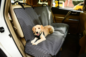 Pet Life Pet Life Open Road Mess-Free Back Seat Safety Car Seat Cover Protector For Dog, Cats, And Children - Doggy Sauce