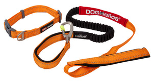 Dog Helios Neo-Indestructible Easy-Tension Sporty Embroidered Thick Durable Pet Dog Leash And Collar - Doggy Sauce