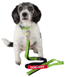 Dog Helios Neo-Indestructible Easy-Tension Sporty Embroidered Thick Durable Pet Dog Leash And Collar - Doggy Sauce