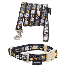 Touchdog 'Caliber' Designer Embroidered Fashion Pet Dog Leash And Collar Combination - Doggy Sauce