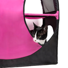 cat tree,cat house,kitty tree,cat teaser,cat maze,cat tunnel,collapsible cat tree,folding cat tree,cat lounge,kitty lounge,cat lounger,travel cat house,cat toys,kitty tunnel,pet life