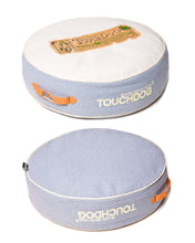 Pet Beds Touchdog Original Surround-View Classical Denim-Toned Plush Raised Dog Bed - Doggy Sauce