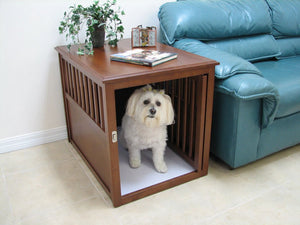 Crown Pet Crate Table Medium Espresso Finish - Doggy Sauce